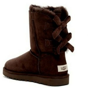 UGG Bailey Booties with Corduroy Ties